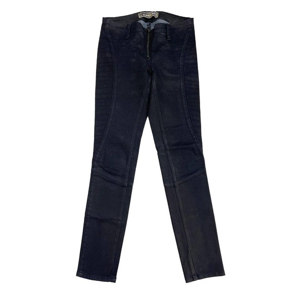 J Brand Duarte Jeans 25 Henry Duarte Collab Chrome Skinny Low Rise Vintage Y2K - Picture 1 of 10